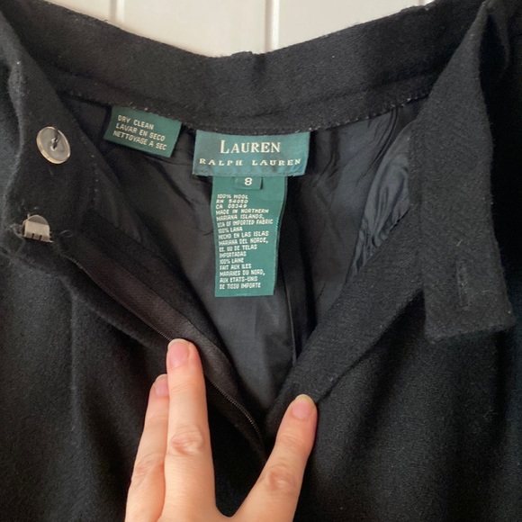 Lauren Ralph Lauren Wool Slacks Trouser Pants Black - Picture 3 of 8